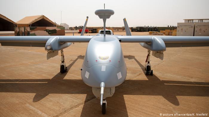 Hasta ahora, la Bundeswehr solo ha tenido drones de reconocimiento desarmados a su disposición, aquí un Heron 1 en Mali.
