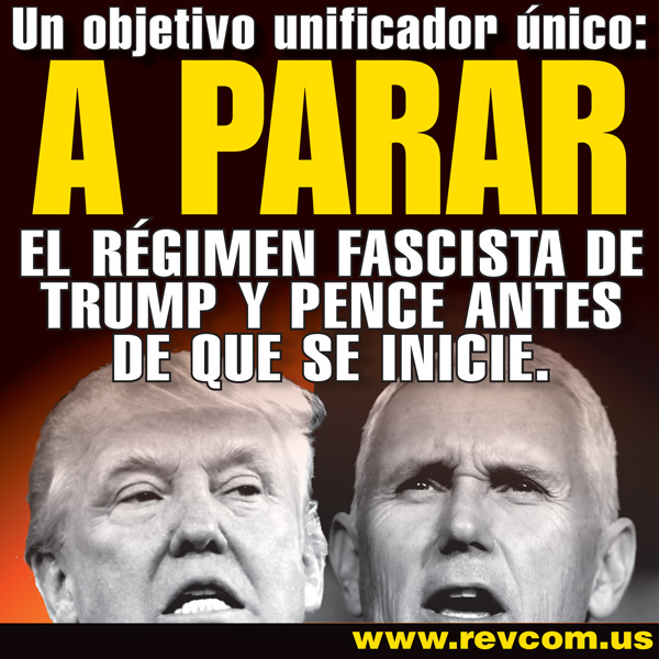 One Single Unifying Objective: Stop this Trump-Pence fascist regime before it starts