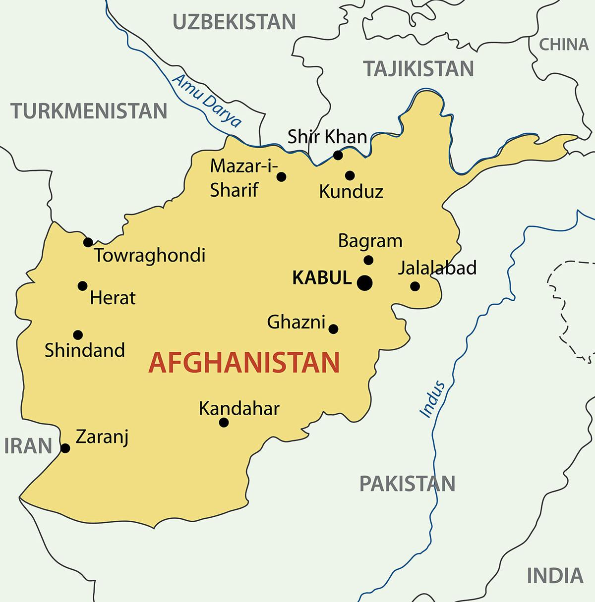Map of Afghanistan