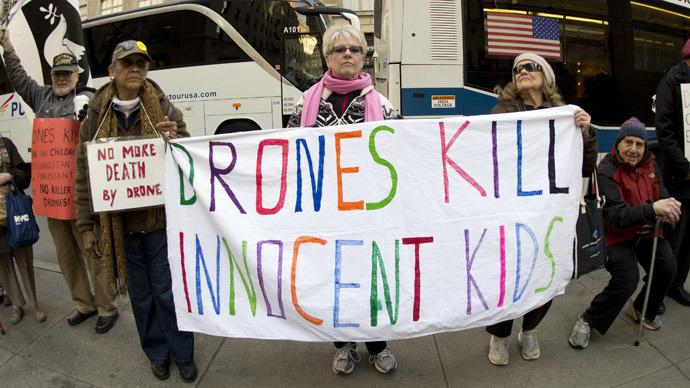 Los drones vuelan, los nios mueren ': activistas estadounidenses lanzan una campaa masiva contra los drones - RT USA News